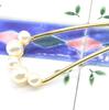 [Miaomyao] Miaomyao Hairpin (Kanzashi) U-shaped Hair Ornament with Pearl and Flower Design for Weddings, Parties, Kimono, Dresses, Furisode,