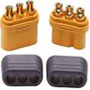 Yiqigou 5 Pairs Wireless Amass MR60 Male To Female Plug Connector Adapter with Sheath for Lipo