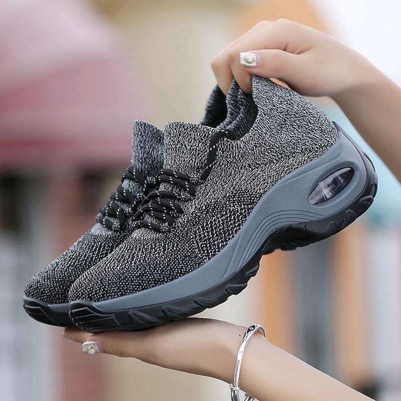Air Cushion Socks Shoes Womens Walking Shoes  Slip on Sneaker Socks Platform Nurse Lightweight Shoes