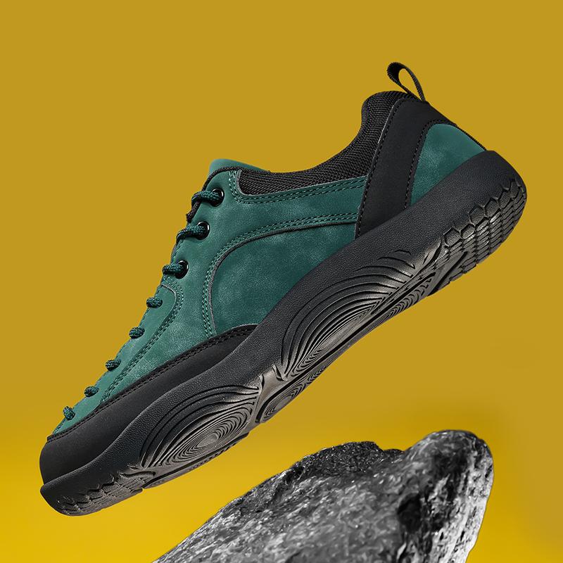 Spring /Autumn Running Sports Shoes Men's Thick Bottom Color Hot-selling Women's Shoes Outdoor Wide-Toe Shoes, Large-Size Hiking Couples' Shoes