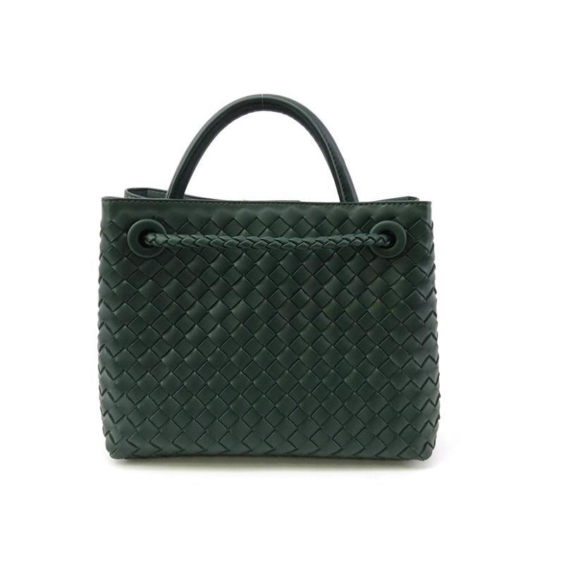 Niche Design New Metal Rope Buckle Braided Tote Bag Shoulder Bag Portable Messenger Retro All-match Simple Female Bag