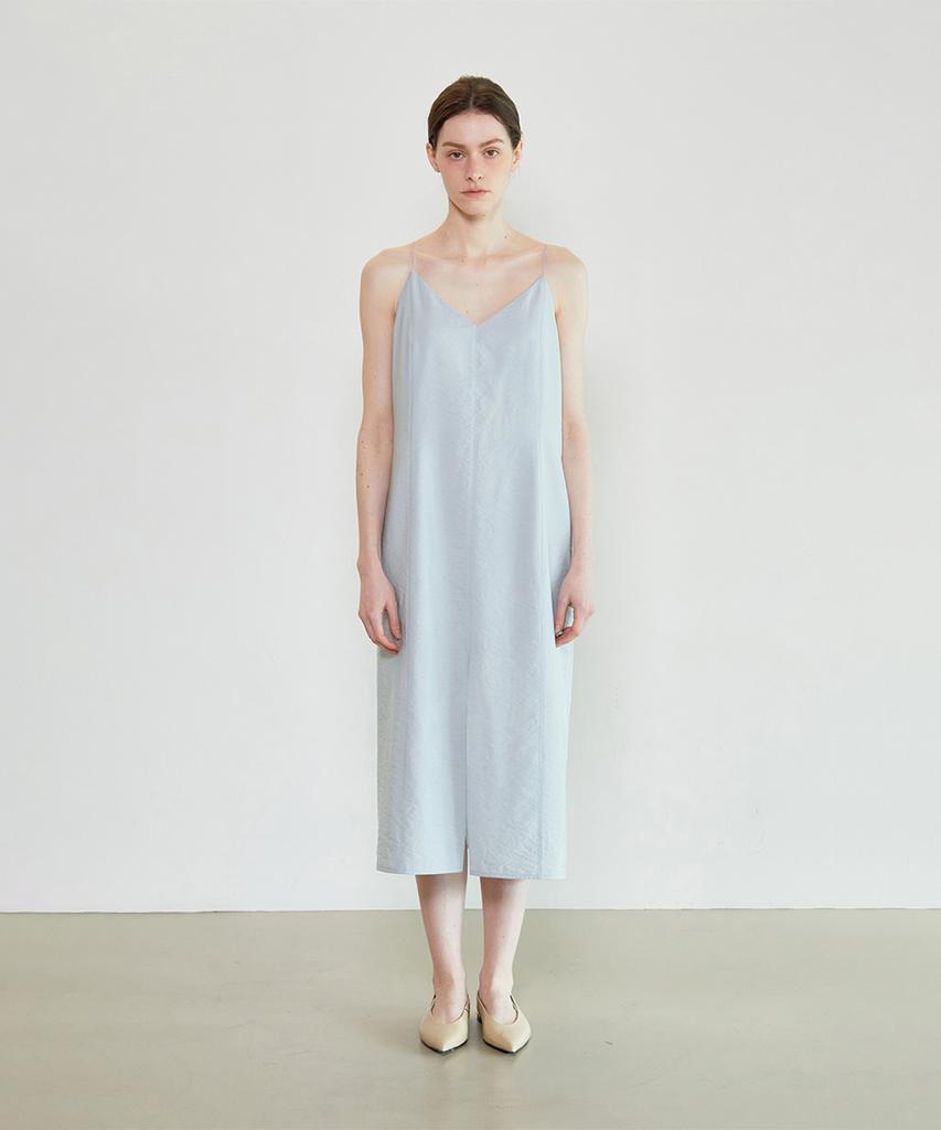 Supaeg Silky Nita Dress _ Sky Blue, Black