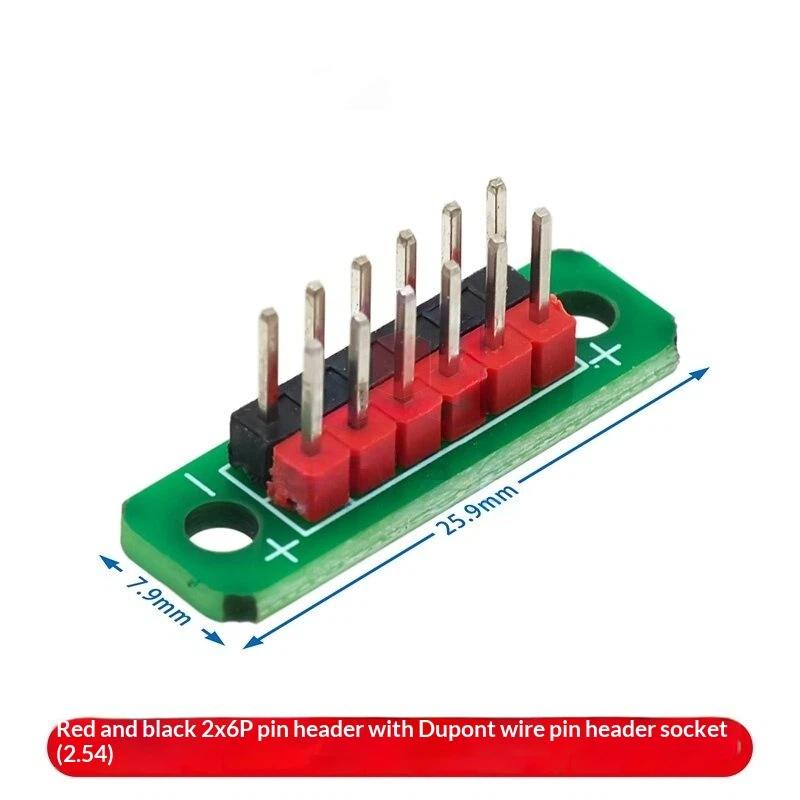 1/5Pcs Terminal Block Pin Header Socket Pitch 2.54Mm 2-Row 5P / 6P Pin Distribution Board / Wire Transfer Board