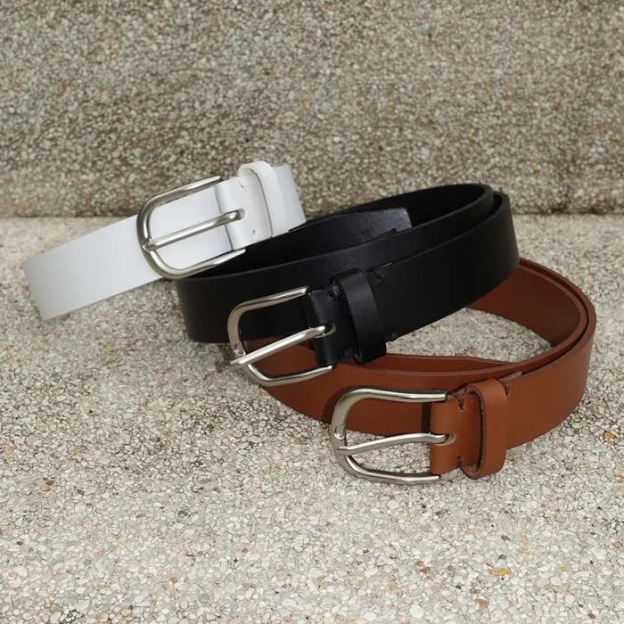 Tirare Project Belt Tirare Project Belt_ANCHOR - 1908 Italy Cowhide Leather Belt _ White