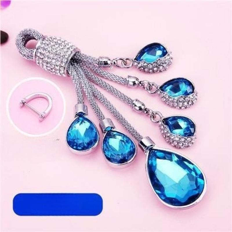 1Pc High-end Diamond Horseshoe Car Keychain for Women, Suitable for Pendant Rope