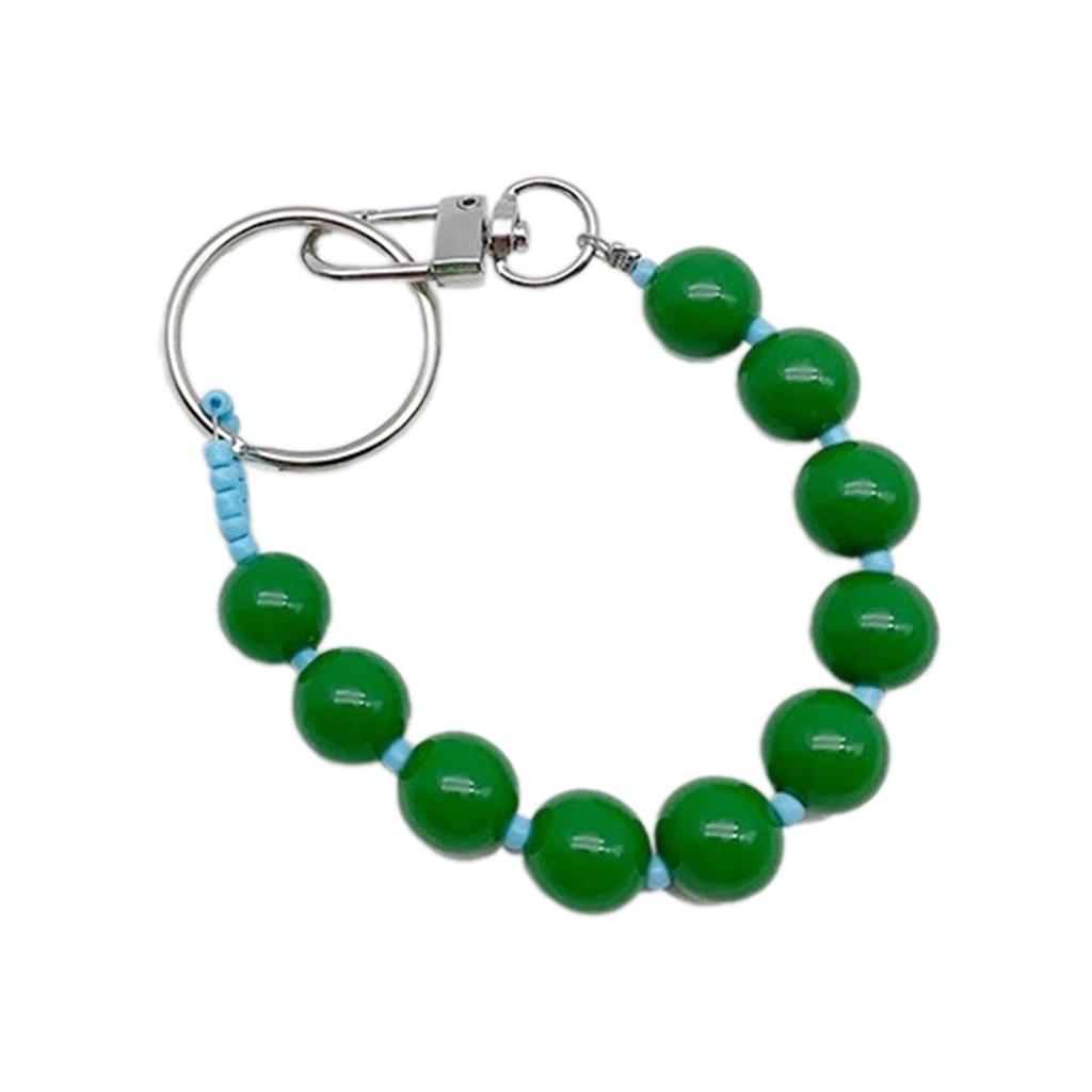 Colorful Beaded Keychain Unique Phone Charm Chain Eye Catching Keyring Decoration Bag Pendant for Various Occasion