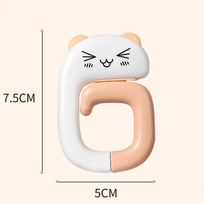 

1 шт. Портативный пластиковый пакет, милый крючок в виде животного для подвешивания декоративного стола, крючки для сумок, настенная вешалка, держатель для сумочки D