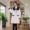 Doll Collar Woolen Coat Autumn and Winter New Versatile Double-breasted Thick Wool Coat