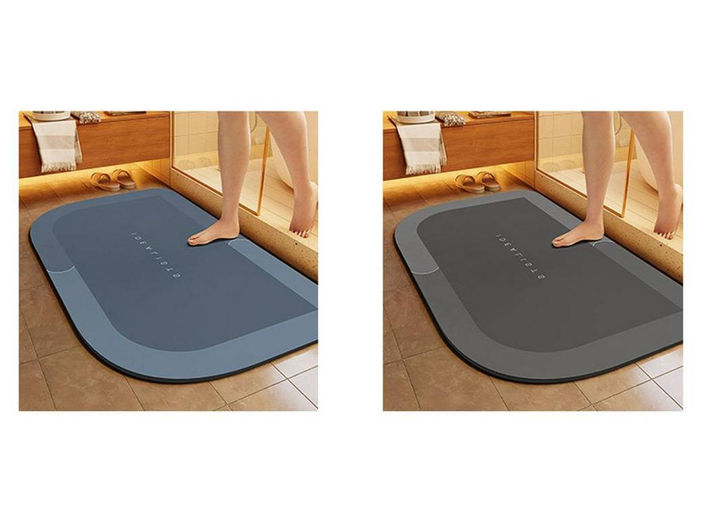 Cross-Border Minimalist Non-Slip Diatomaceous Earth Bath Mat - Quick-Drying, Water-Absorbent, Wear-Resistant Toilet Entrance Doormat