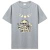 Vintage Punk Cottagecore Aesthetic Frog Tshirt Men Women Mushroom Moon Witchy Tshirt Men Clothing Short Sleeve Graphic Tee