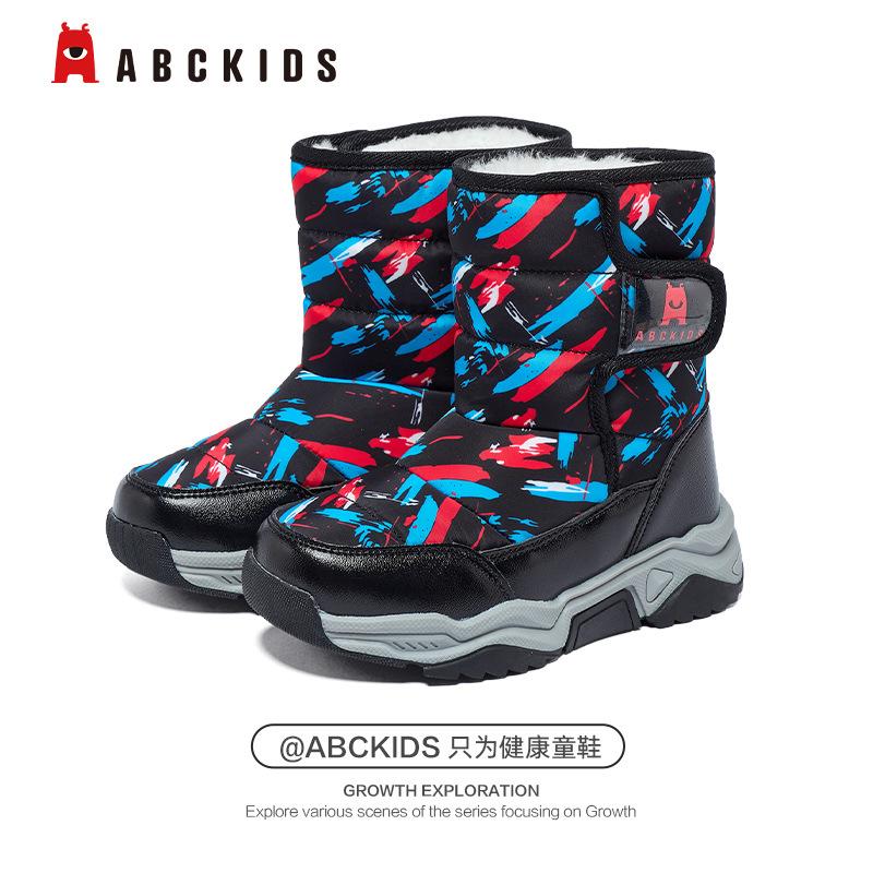 

Детские зимние ботинки новые зимние мальчики бархатные высокие ботинки Северо-восточные ботинки для девочек мех интегрированный хлопок обувь холод 37