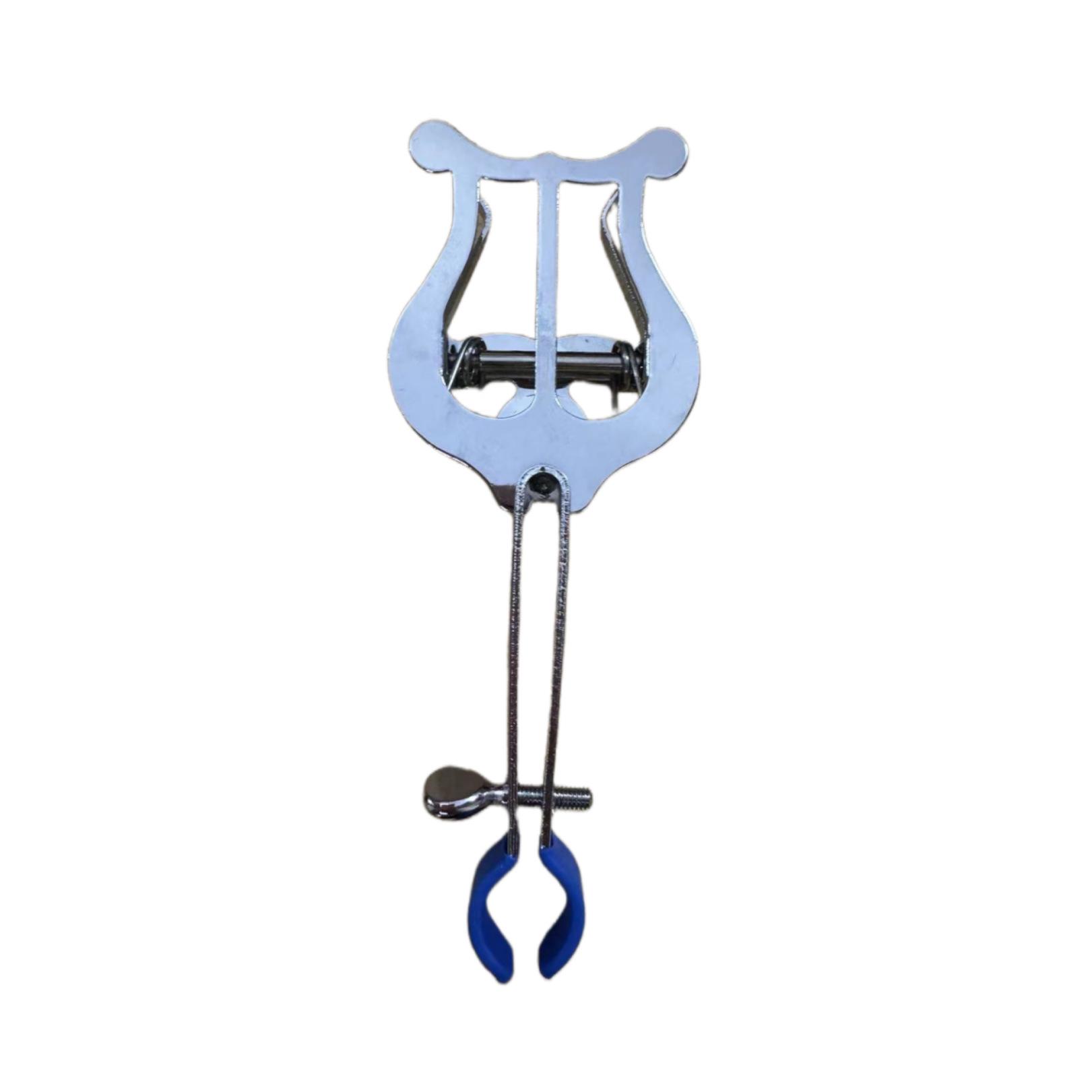 Compact Music Clip Stand for Marching Performances, Adjustable for Instrument Sheet Music