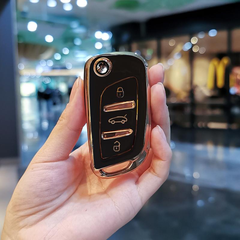 

New TPU Car Remote Key Case Cover Protect Shell Bag For Peugeot 3008 308 408 407 5008 For Citroen C1 C2 C3 C4 C5 DS3 DS4 DS5 DS6