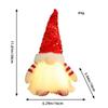 30cm Christmas Decorations with Light Sequins Santa Claus Doll Xmas LED Lights Rudolph Home Decor