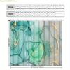 1pc Modern Marble Pattern Shower Curtain - Elegant Blue & Golden Vein Design, Durable Polyester, Machine Washable, Stylish Bat