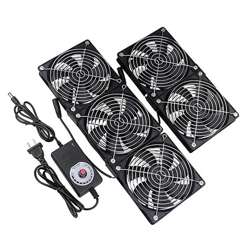 Multifunctional Exhaust Cooling Fan with Switch Cable for PC CPU Server Chassis Router Ventilation Fast Cooling System