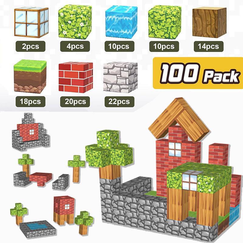 Primeval Forest 3D Magnetic Block Set for Kids - Educational Toy