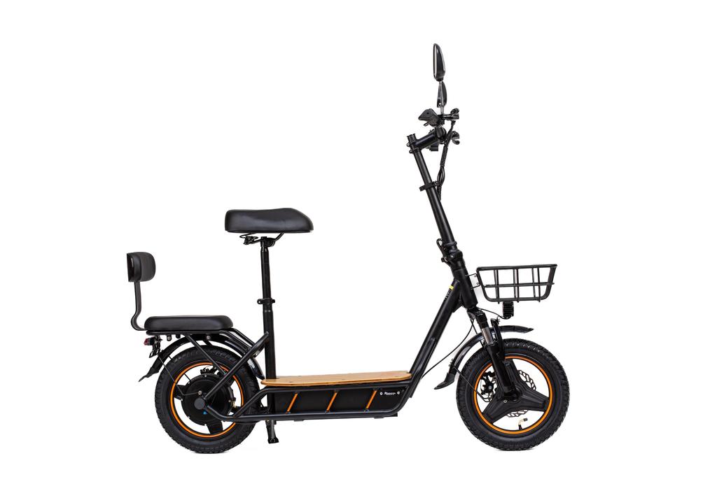 KuKirin C1 Pro Elektrisk Scooter, 500W Motor, 26AH Batteri, Tophastighed 45 Km/t, Rækkevidde 100 Km, Med Kurv Og Bagsæde