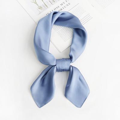 Düz Kafa Bandı Saç Eşarp Kadınlar Için CuteMendil Ipek Saten Başörtüsü Eşarp Sarar Kadın 70*70 cm