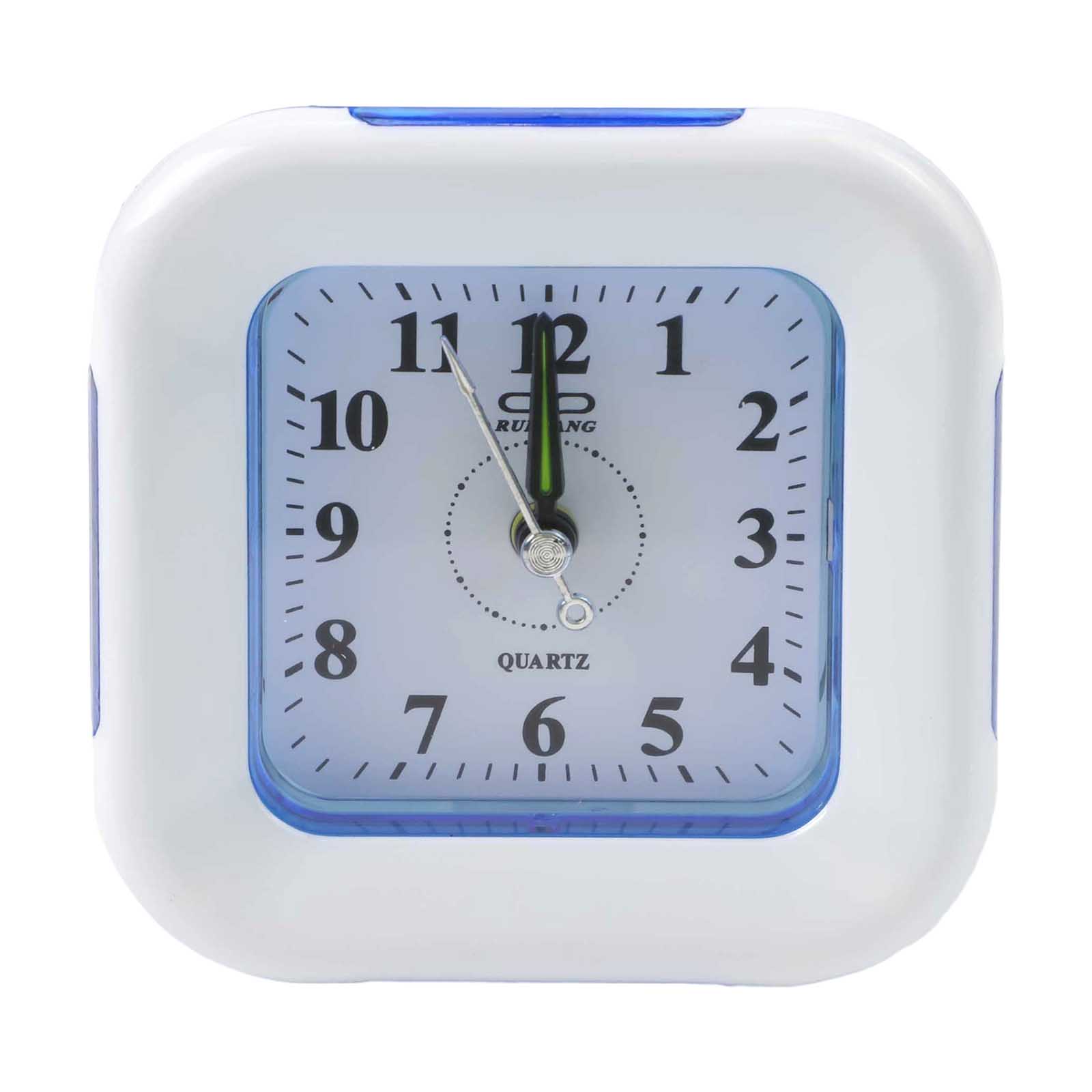 

1 Pcs Brand New High Quality Bedroom Home Decorations Kitchen Clock Radios Alarm Clock Clock 9.5*9.5*4cm Green синій
