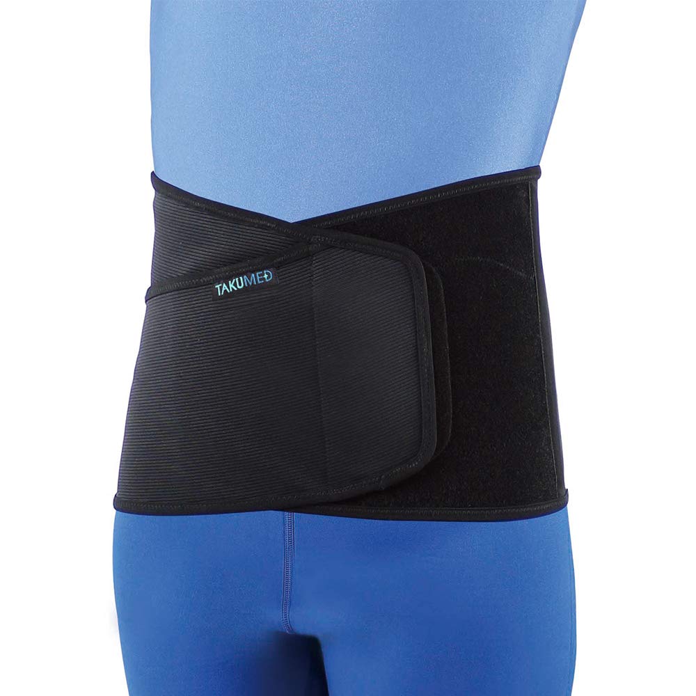

TAKUMED Corset Waist Belt, Lumbar Support Belt, Unisex (Black, L)