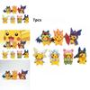 Adorable 7 Piece Pikachu Transformation Plush Toy Set Cute Cartoon Pvc Figures