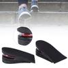Comfortable 2-layer Height Increase Insoles Unisex Black Inner Height Insoles 5cm Thick Air Cushion Insoles Daily Wear