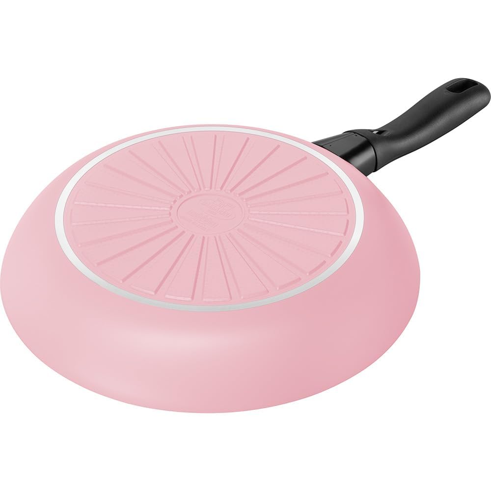 Ballarini Caprera Frying Made in Induction Ceramic Japanese CAPRERA Pan, 28cm, Pink, Italy, Compatible, Coating, [Official Product] Z1025-994