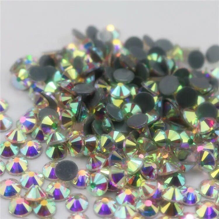 High Quality Ss10 Ss20 Strong Glue Crystal AB Hot Fix Rhinestones