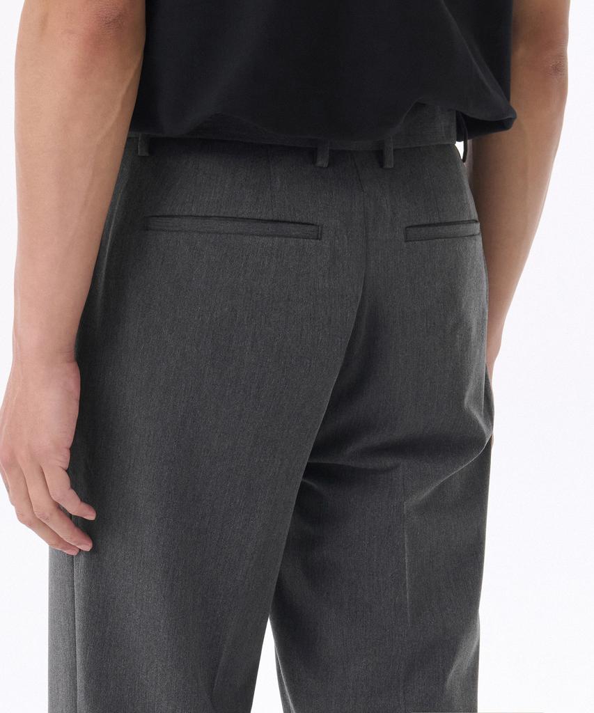 MUSINSA STANDARD Flare Hidden Banding Slacks [Medium Gray]