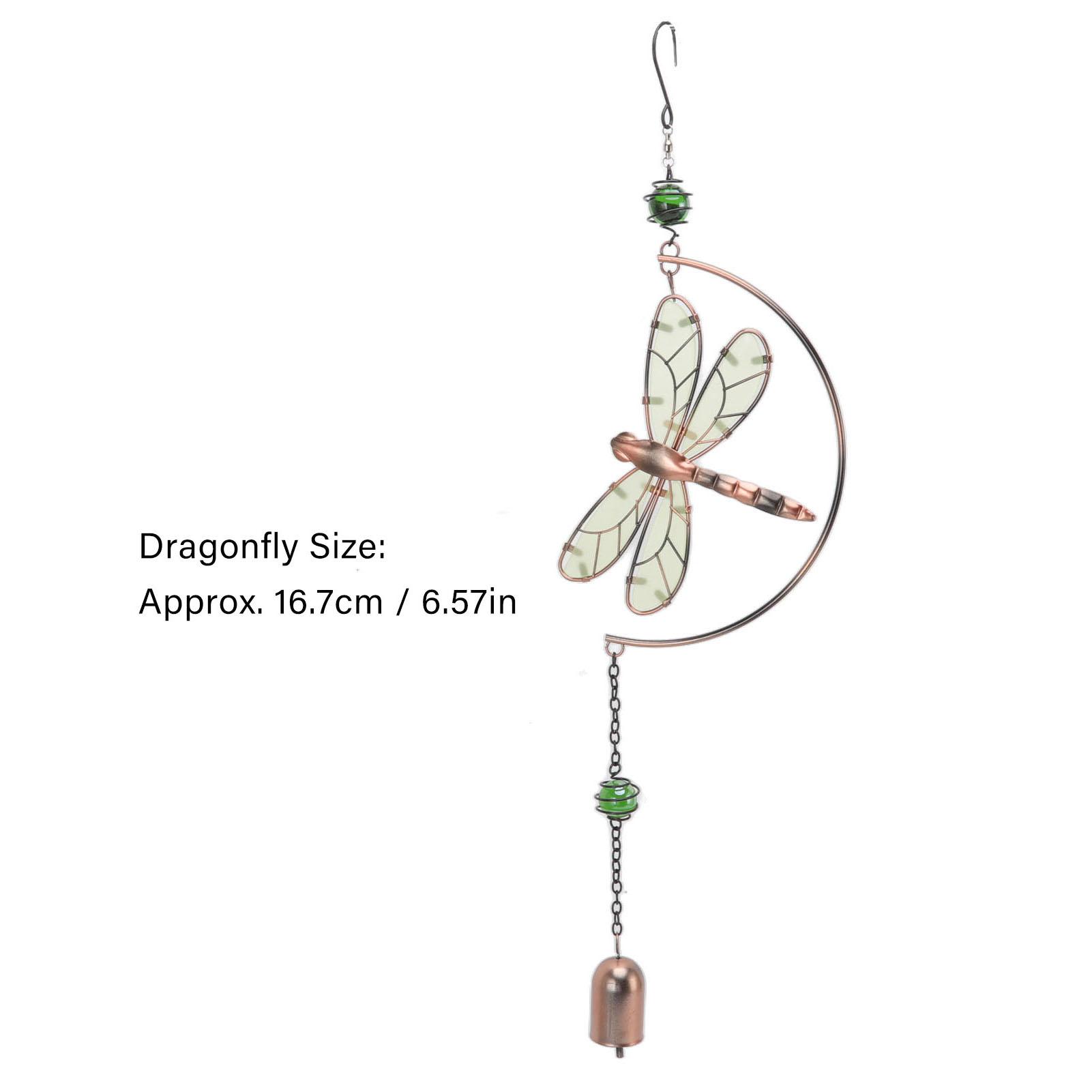 

Dragonfly Wind Chimes Waterproof Beautiful Melody Iron Hanging Ornaments for Home Garden Balcony Decoration