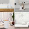 1 Set of Bathroom Accessories 4 Piece Set of Toiletries Imitation Resin Plastic Bamboo Wood Combination Bathroom Set.