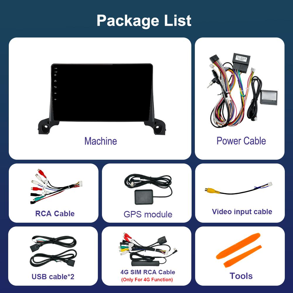 9'' DSP Stereo Android OS Touch Screen WiFi for Peugeot 5008 4008 2017 - 2019 Navigation GPS 4G Car Radio Multimedia Player BT