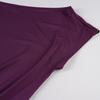 Robe élégante à épaules dénudées et manches chauve-souris - Couleur unie, Coupe ample, Style court drapé pour femmes