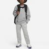 Nike Kids Sportswear Club Fleece Logo Embroidered Straight Leg Knit Sweatpants Kids Bottoms Light-Gray FD3010-063