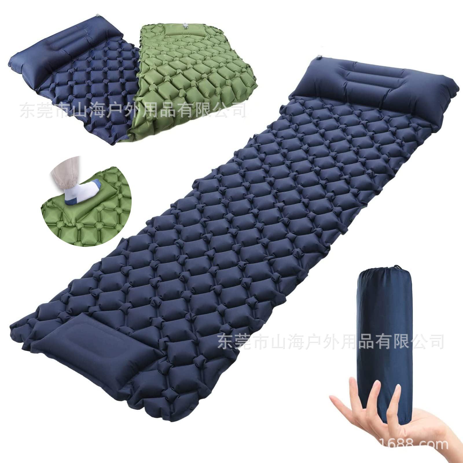 

Надувная подушка для улицы, надувная кровать, для кемпинга, для диких ног, для кемпинга, надувной спальный коврик, 40D нейлоновый композитный материал