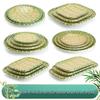 JINMEILI Melamine Imitation Bamboo Woven Plate