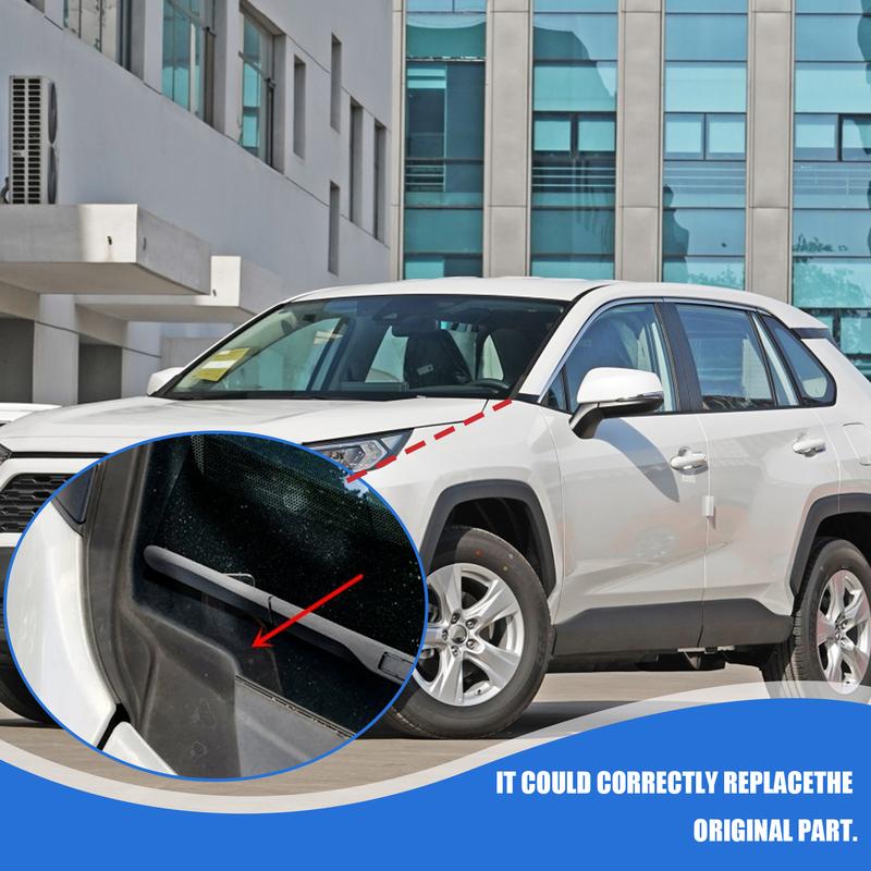 2Pcs Front Windshield Wiper Side Cowl Extension Cover Trim For 2020 2021 2022 Toyota RAV4
