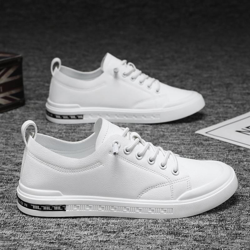 Cross-Border Hair Men'S Shoes Summer Men'S Large Size Versatile Men'S Shoes Trendy Boys Mid-Top Board Shoes Casual Little White Shoes