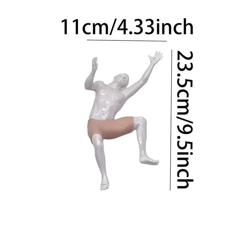 Lezecká figurka Nástěnná dekorace Model postavy Ozdoba Lezci Nástěnná socha Domácí kancelář Nástěnná dekorace Dárek pro lezecké nadšence