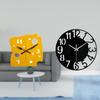 Nordic Minimalist Cheese Clock Desk Quiet Acrylic Wall Hanging Decorative Silent