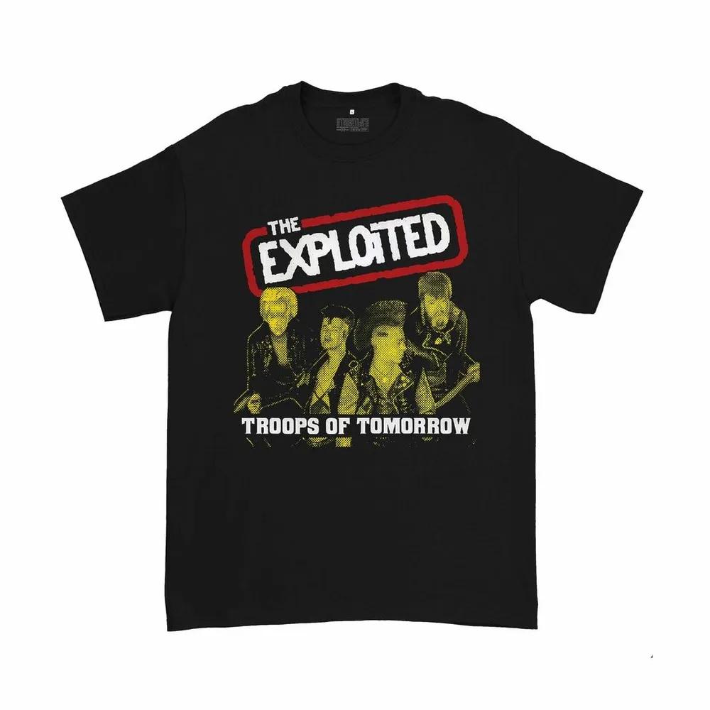 Unisex Short Sleeve Crew Neck Cotton T Shirt The Exploited XXXXL