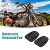 ACROPIX Motorcycle Kickstand Support Plate Pad Universal Black 2pcs