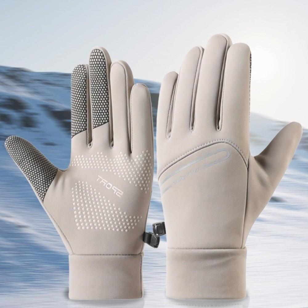 Full Finger Cycling Gloves Anti Slip Sports Mittens Unisex Winter Warm Gloves  Cycling