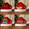 Grinch Christmas Hat With Thick Fleece For Winter Holiday Celebrations