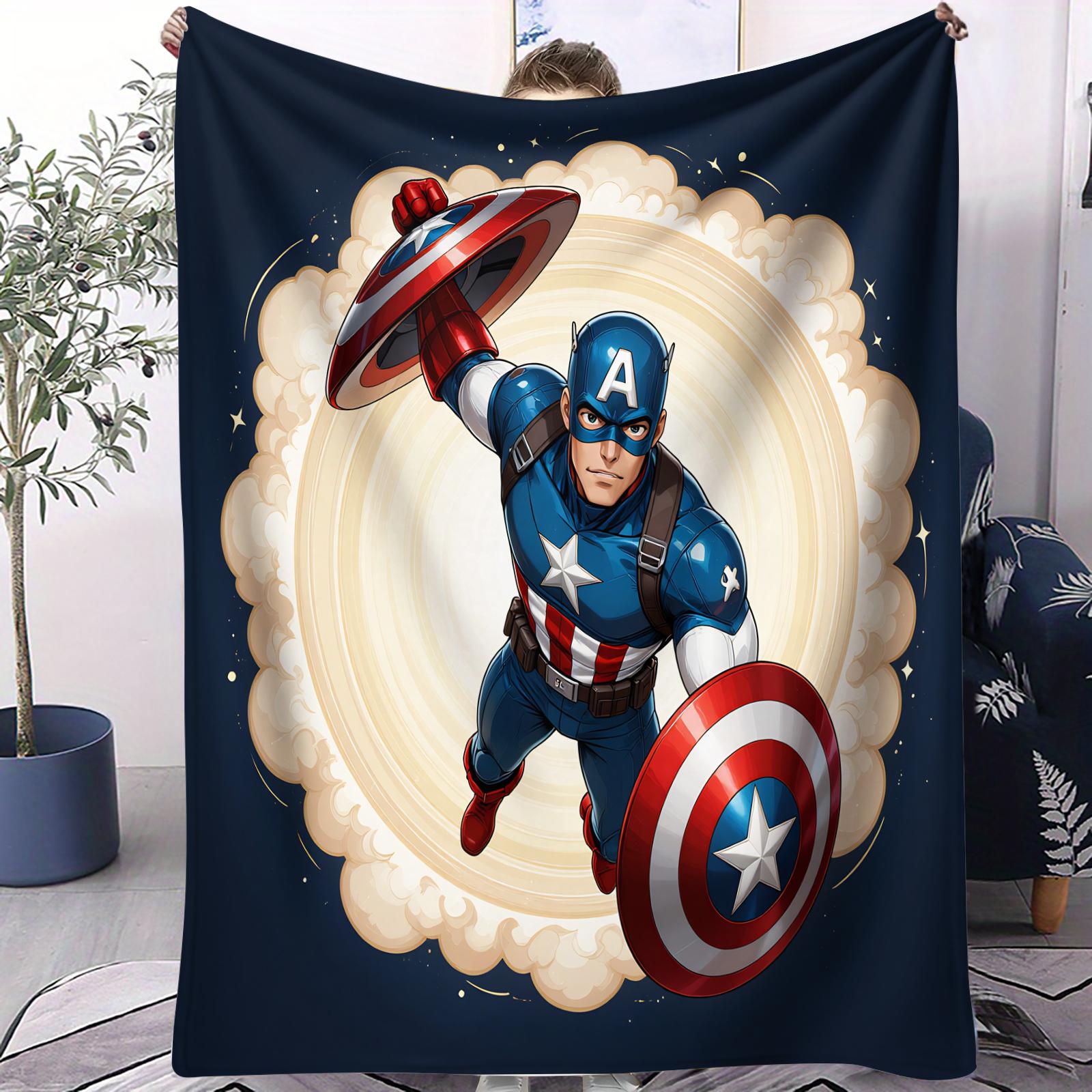 

Guardians of the Galaxy Avengers Superhero Character Fleece Blanket Cozy Plush Blanket For Kids Bedroom Living Room Game Room 70x100cm