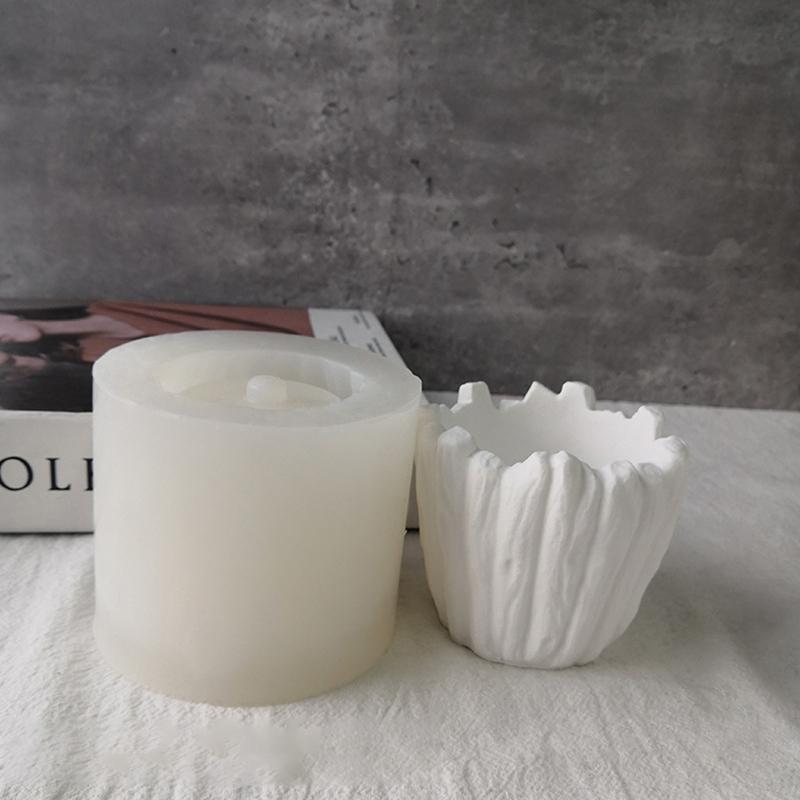 Love Hearts Leaves Succulents Pot Resin Silicone Mold Suitable for Diy Garden Concrete Flower Pot Candle Holder Crafts