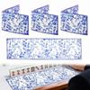4 Peças Porta-Cartas de Mahjong Chinoiserie Manga para Cartas de Mahjong com Estampa Chinoiserie Capas Protetoras de Tecido Macio Estampado para Casa Viagem