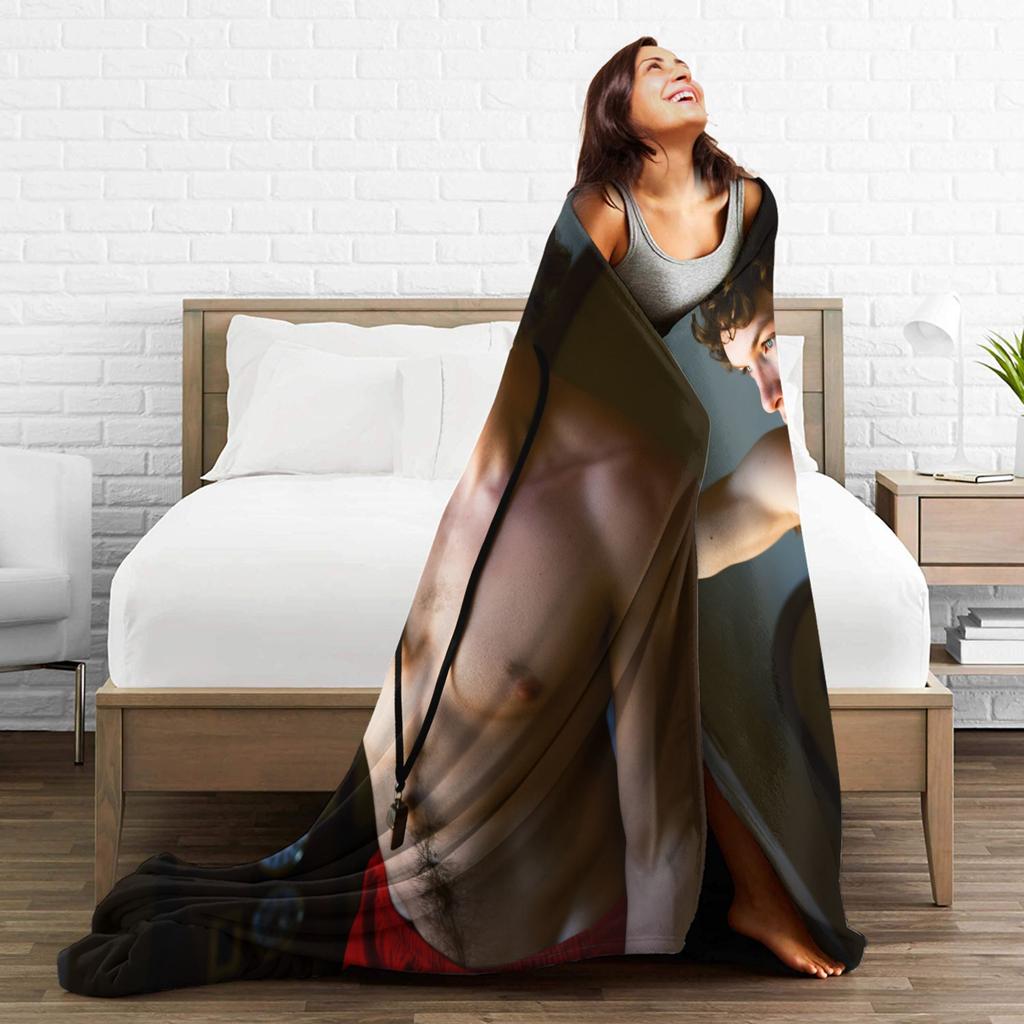Connor Storrie Heated Rivalry Blanket Quality Warm Throw Blanket Winter Airplane Travel Couch Chair Fluffy Bedspread