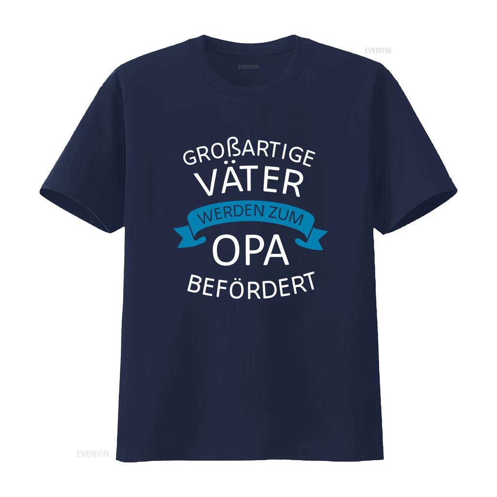 Groartige Vter Werden Zum Opa Befrdert Herren T Shirt Perfect For New Grandfathers Vintage Comfortable Fashion